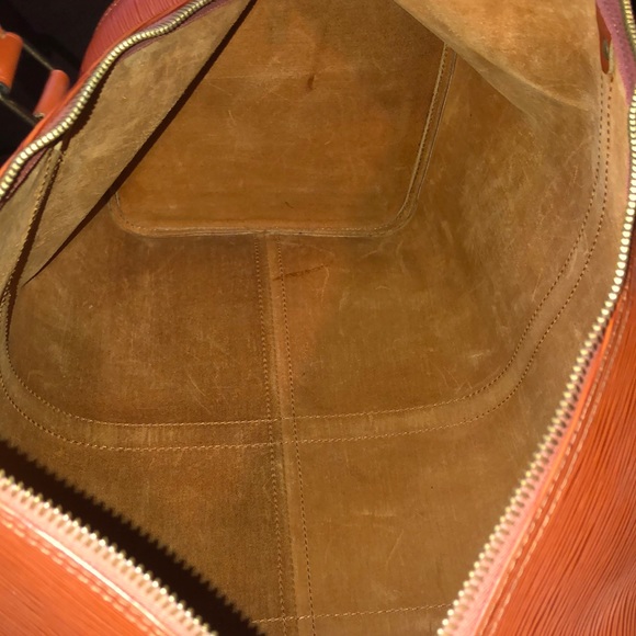 LOUIS VUITTON LV 50 Kenyan Fawn Epi Keepall Boston Travel Weekend Bag - Picture 15 of 17